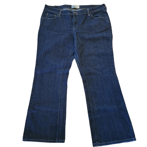 Levi's Denim - Levi Strauss Signature Stretch Low Rise Bootcut Womens Jeans Blue misses 18 Med